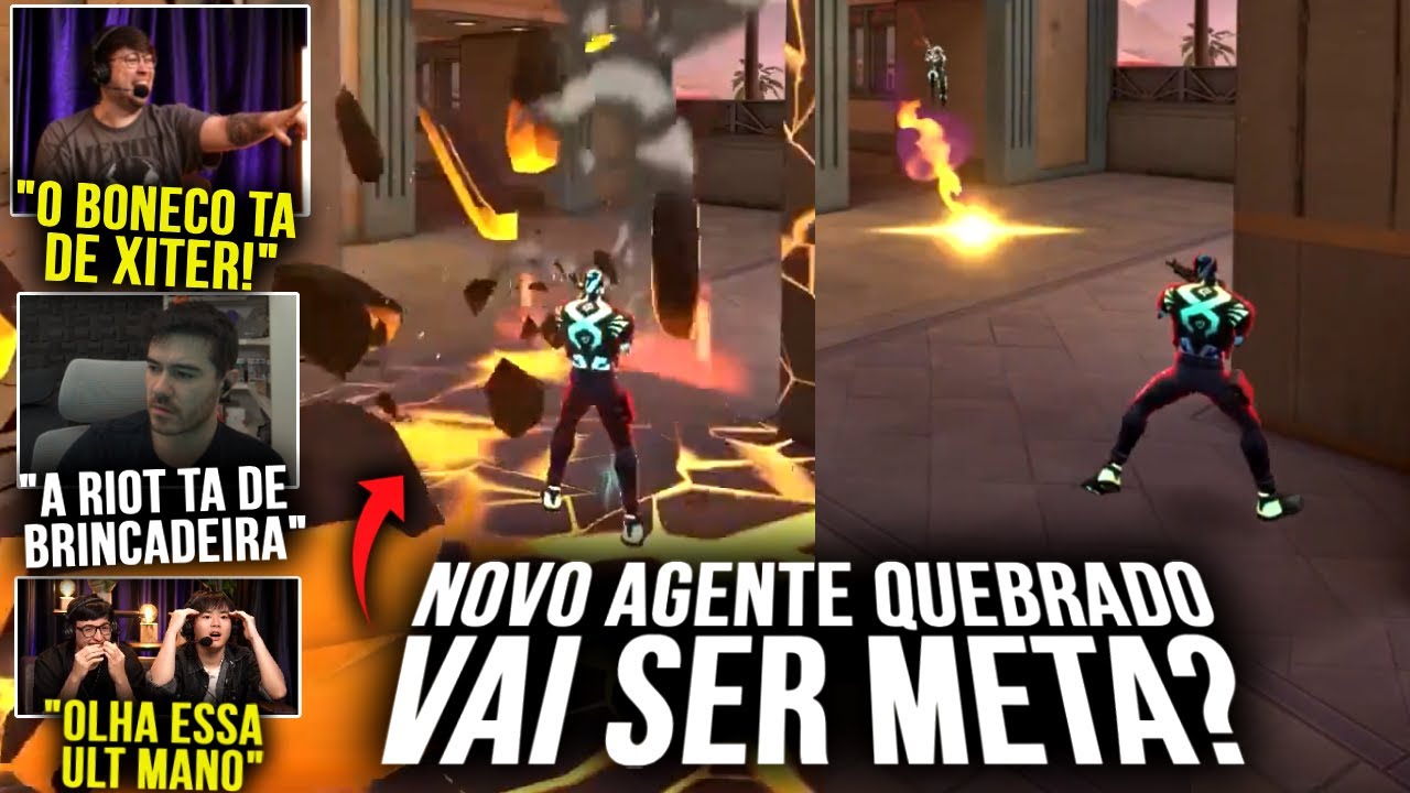 STREAMERS FICAM MALUCOS COM AS HABILIDADES DO NOVO AGENTE! ELE VAI SER META?