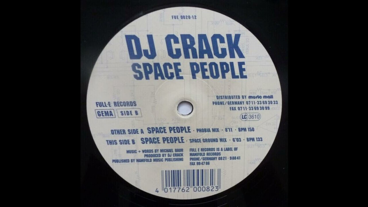 DJ Crack - Space People (Phobia Mix) 1996