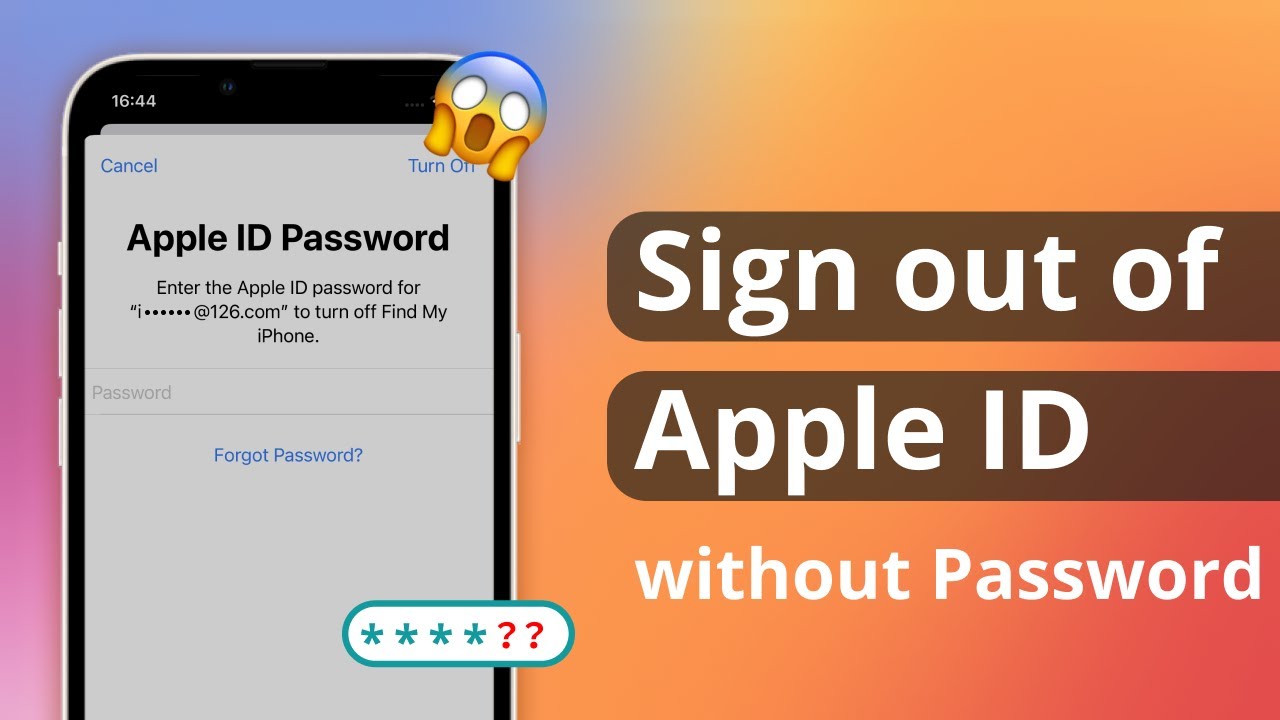 [3 способа] Как выйти из Apple ID без пароля в 2024 году