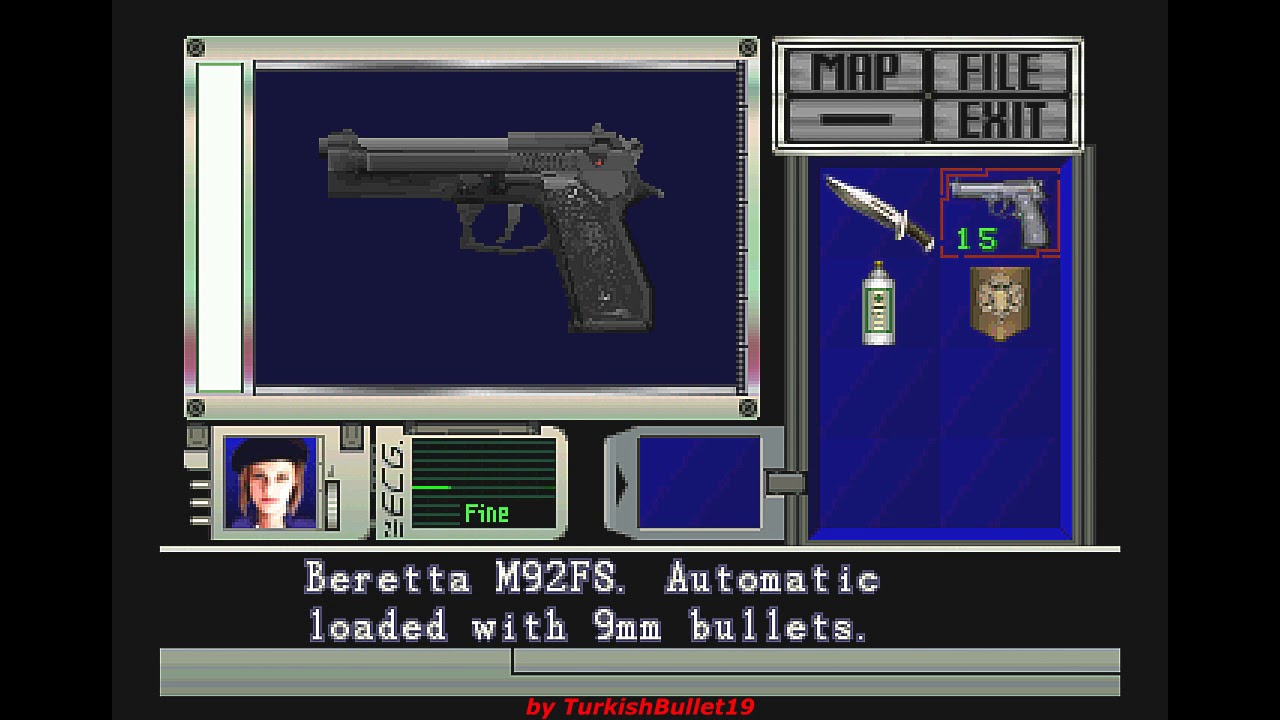 Resident Evil (Sega Saturn) - (Longplay - Jill Valentine | Best Ending Path)