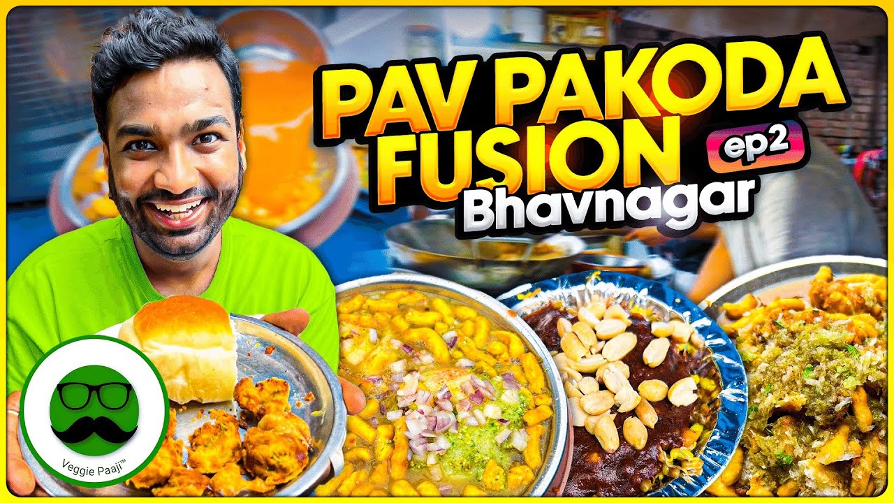 Bhavnagar ka Pav Pakoda + Idli Gathiya |  Veggie Paaji Bhavnagar EP 2