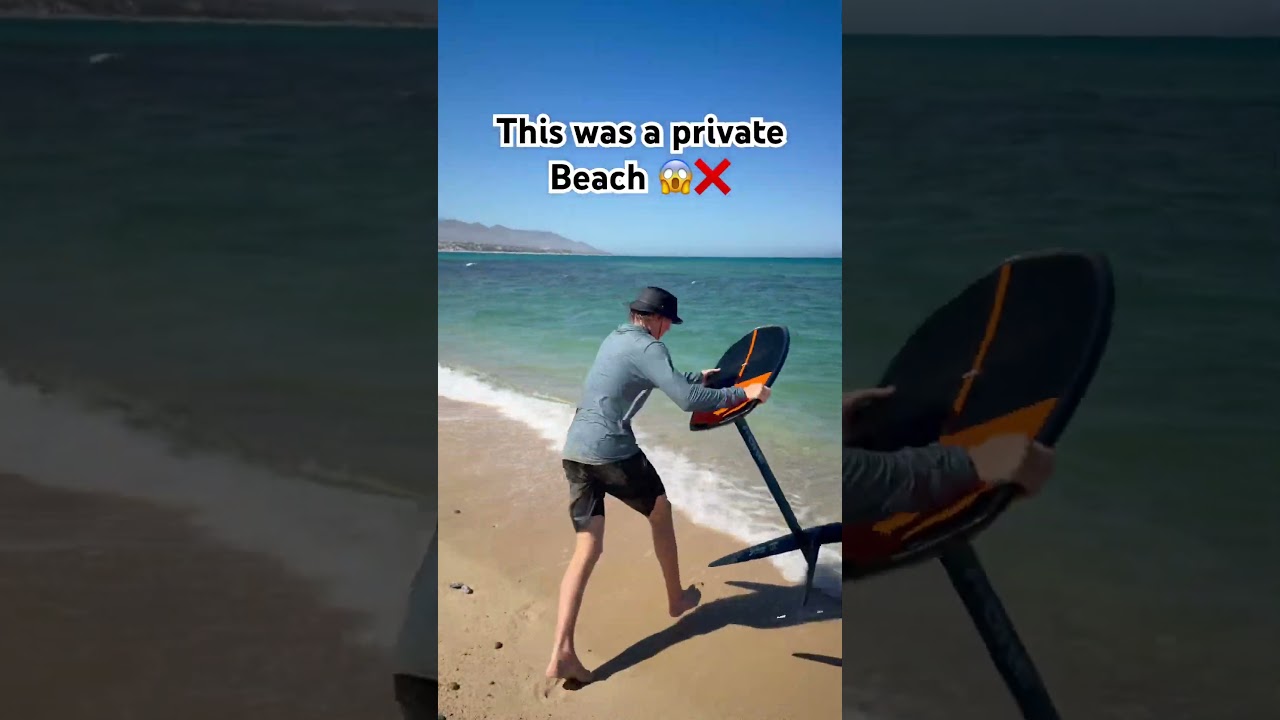 This was A PRIVATE BEACH 😱🏖️#shorts