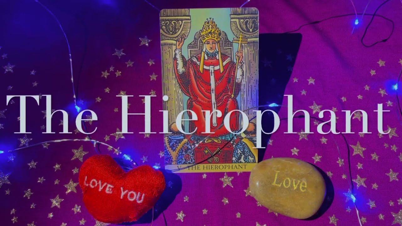 The Hierophant - As feelings in a Love Reading. (Tarot Explained)