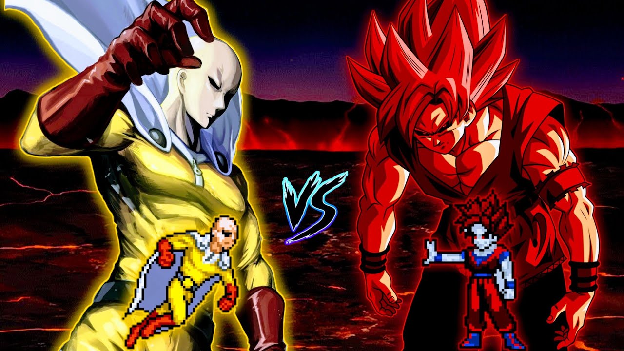 😈😱 l Accurate Saitama Serious Mode( New) VS Goku Terror Final in Jump Force Mugen