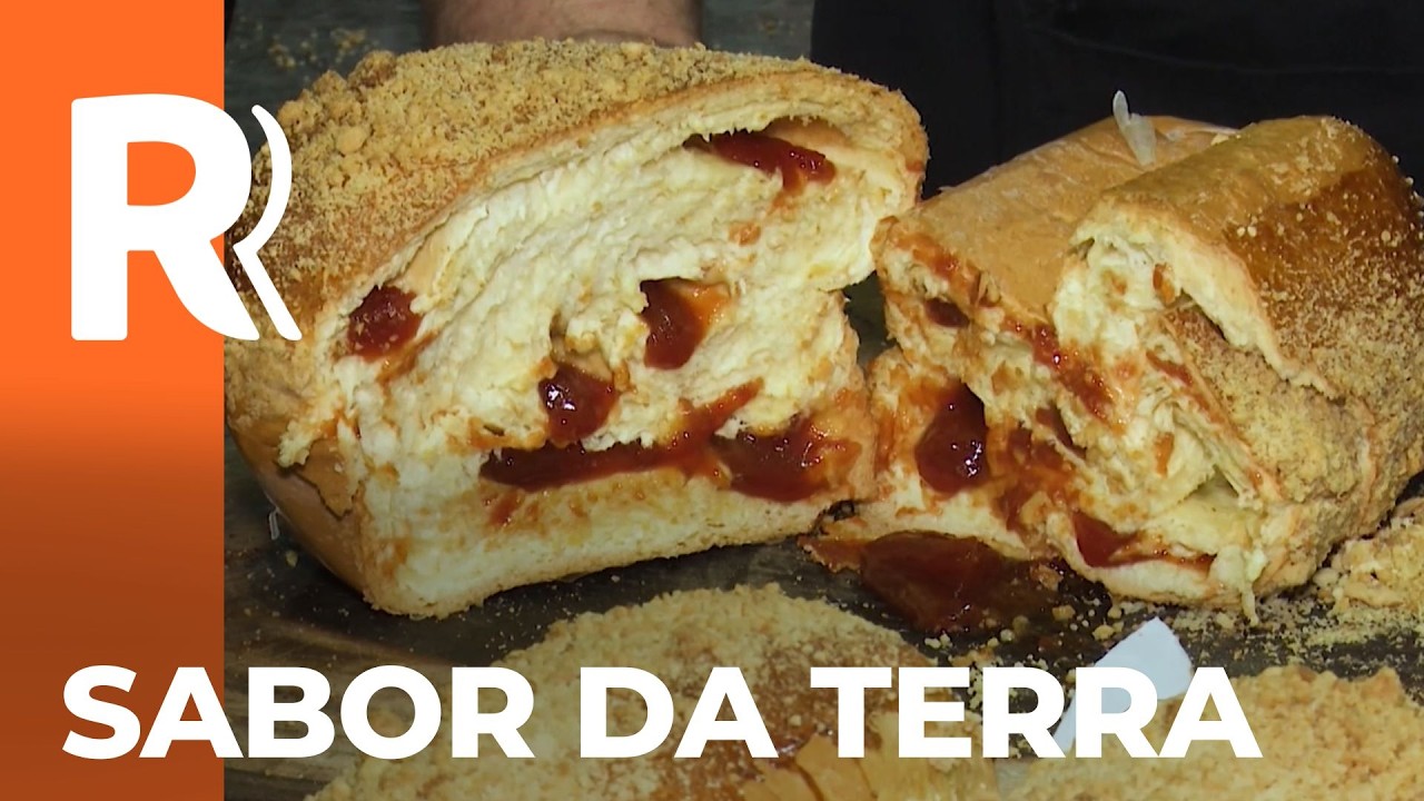 Receita de pão cuca com recheio de goiabada
