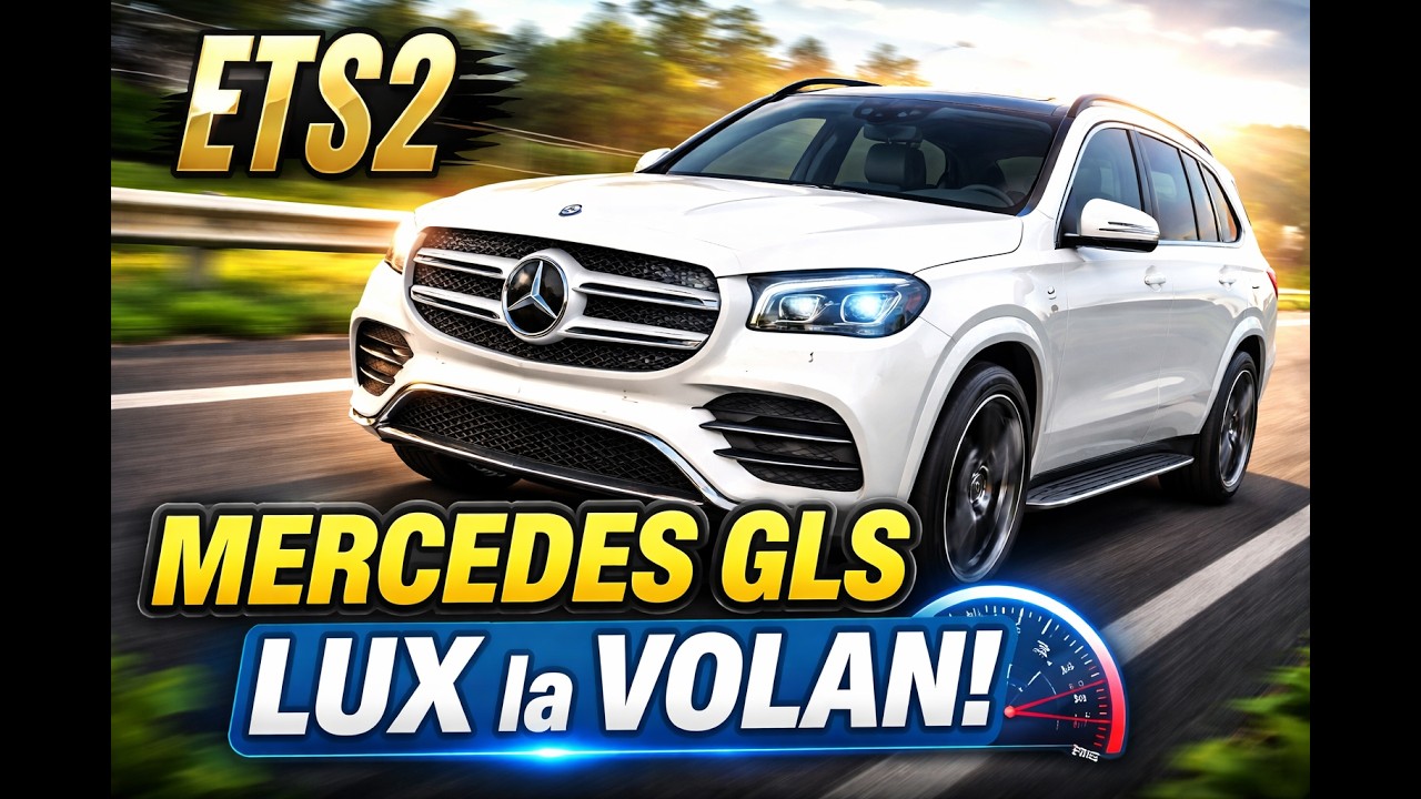 MERCEDES GLS pe autostradă în ETS2  LUX la volan! #ets2 #viral #1000subscriber #eurotrucksimulator2
