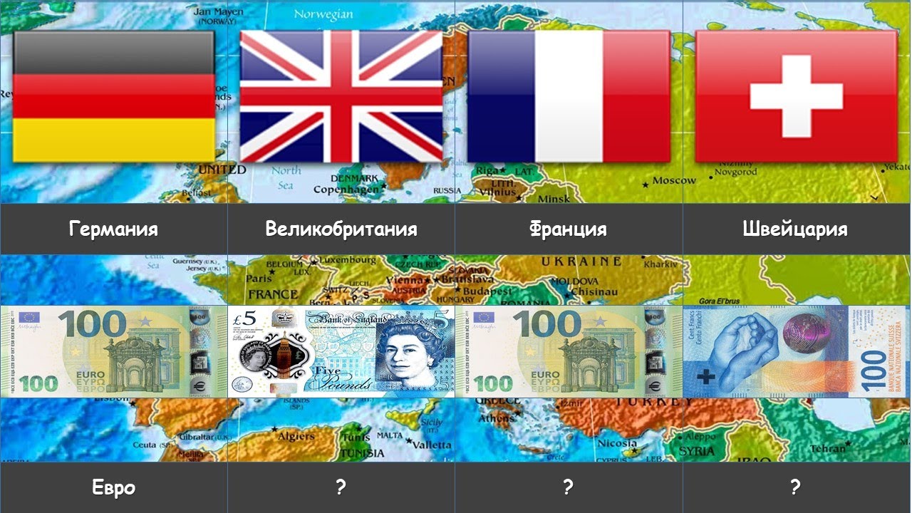 Какие валюты в Европейских стран 2022