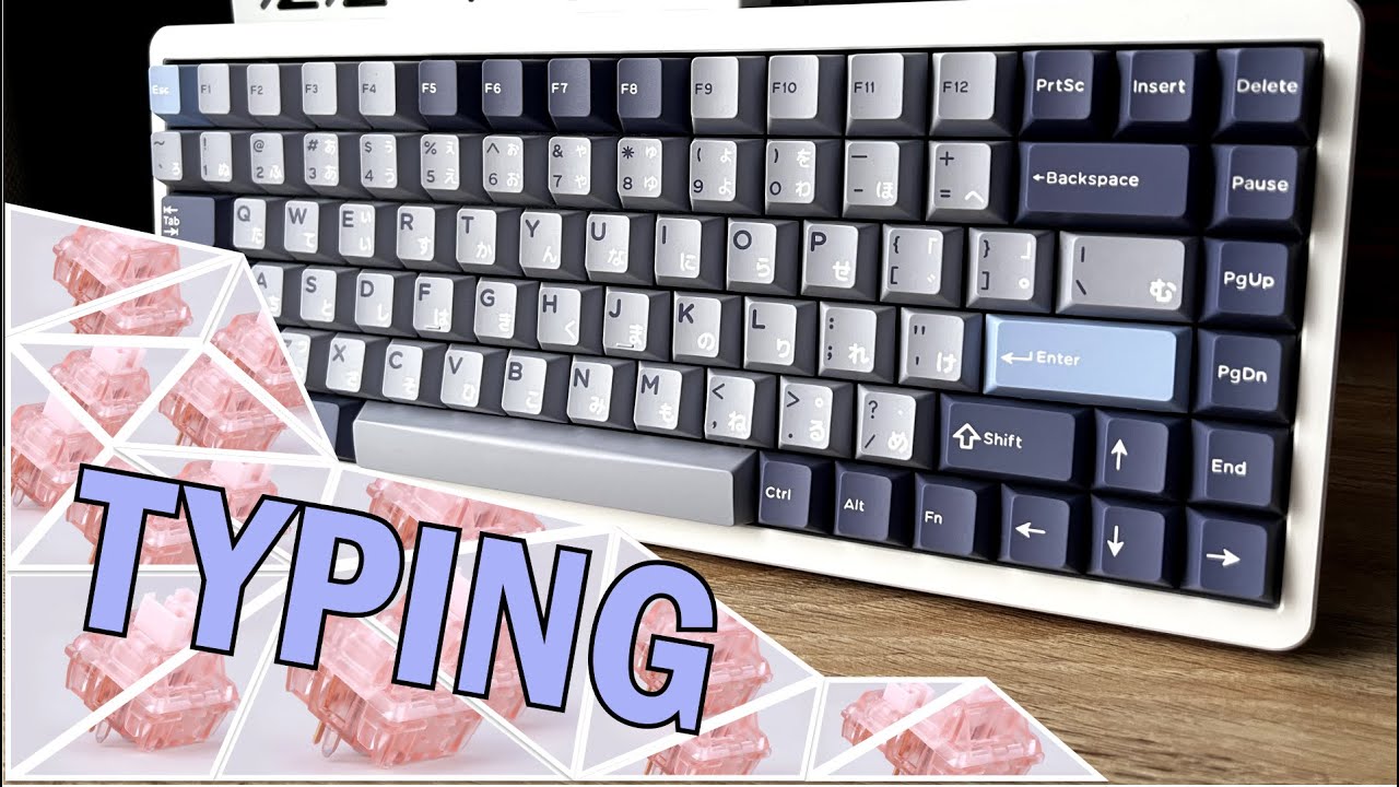 GATERON BOX INK PINK [LUBED+FILMED] // Typing Sound D84 PC Plate Gasket Mount