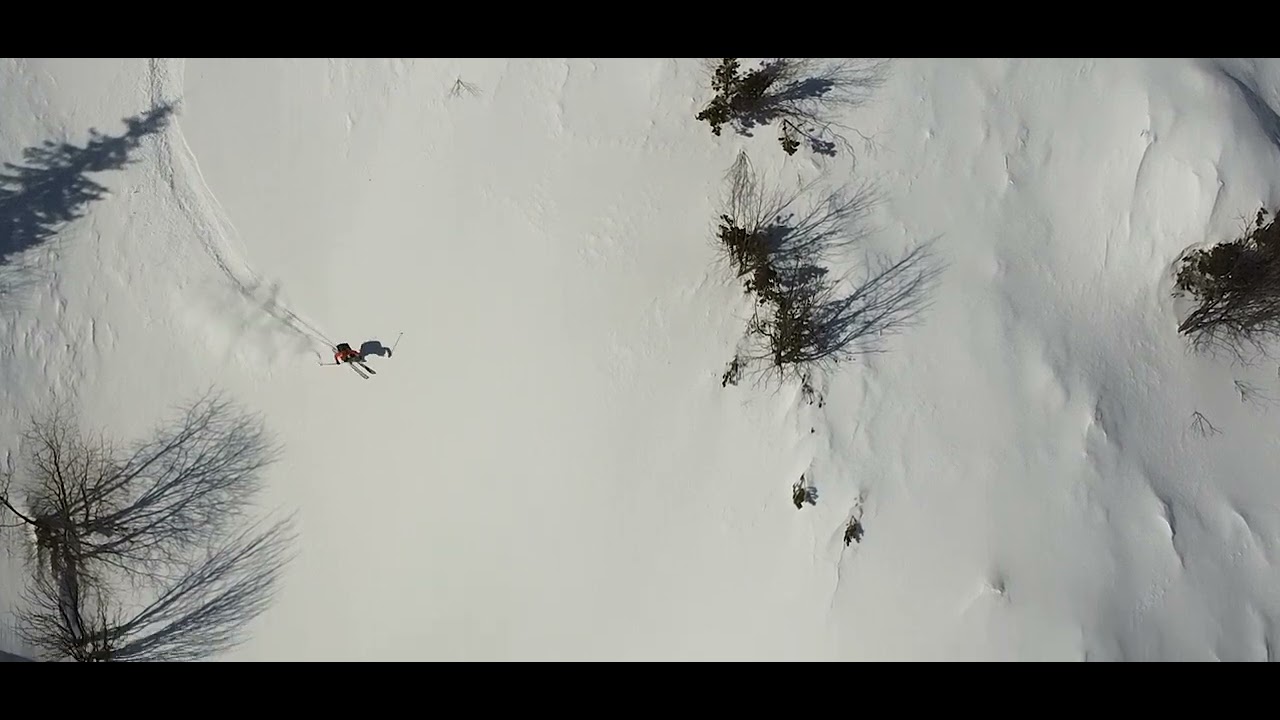 Schi de tura si freeride in Bucegi, Valea Doamnei, drone video