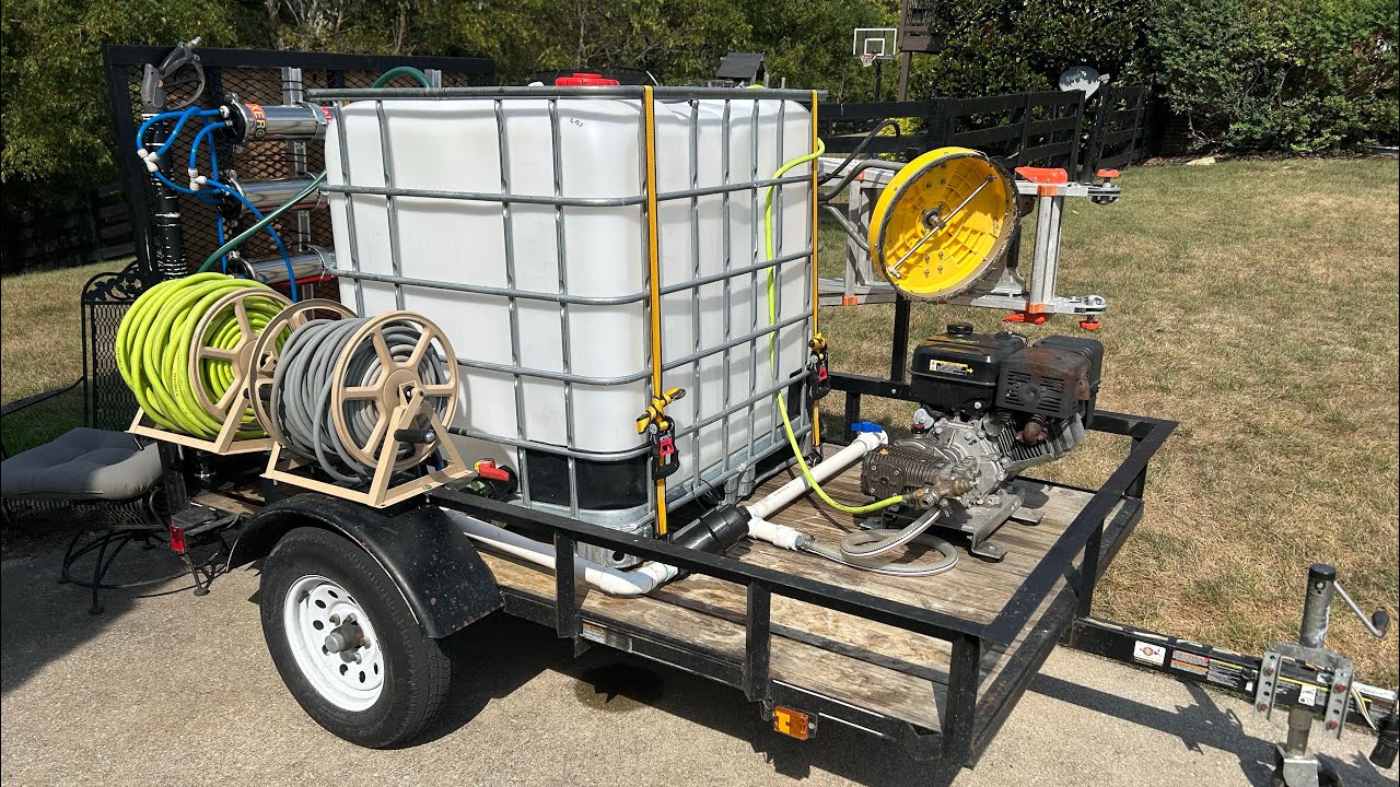 5x8 Pressure Washing Trailer Build - Midseason Updates! Crazy difference! 
