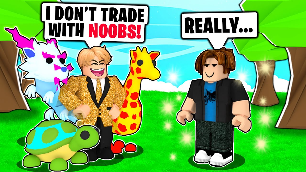 Rich Guy *REFUSED* To Trade With This NOOB... He Made Him Regret It! (Roblox Adopt Me)
