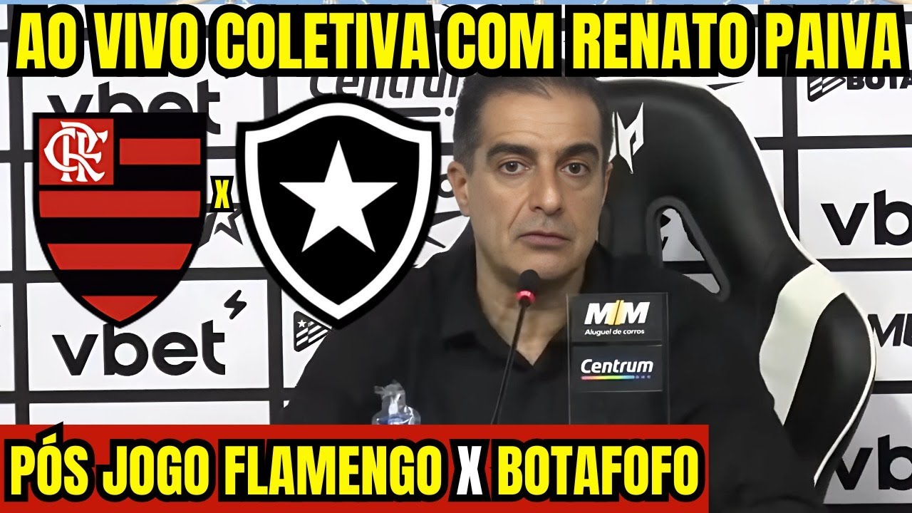 COLETIVA COM RENATO PAIVA DIRETO DO MARACANÃ - PÓS JOGO DO BOTAFOGO!