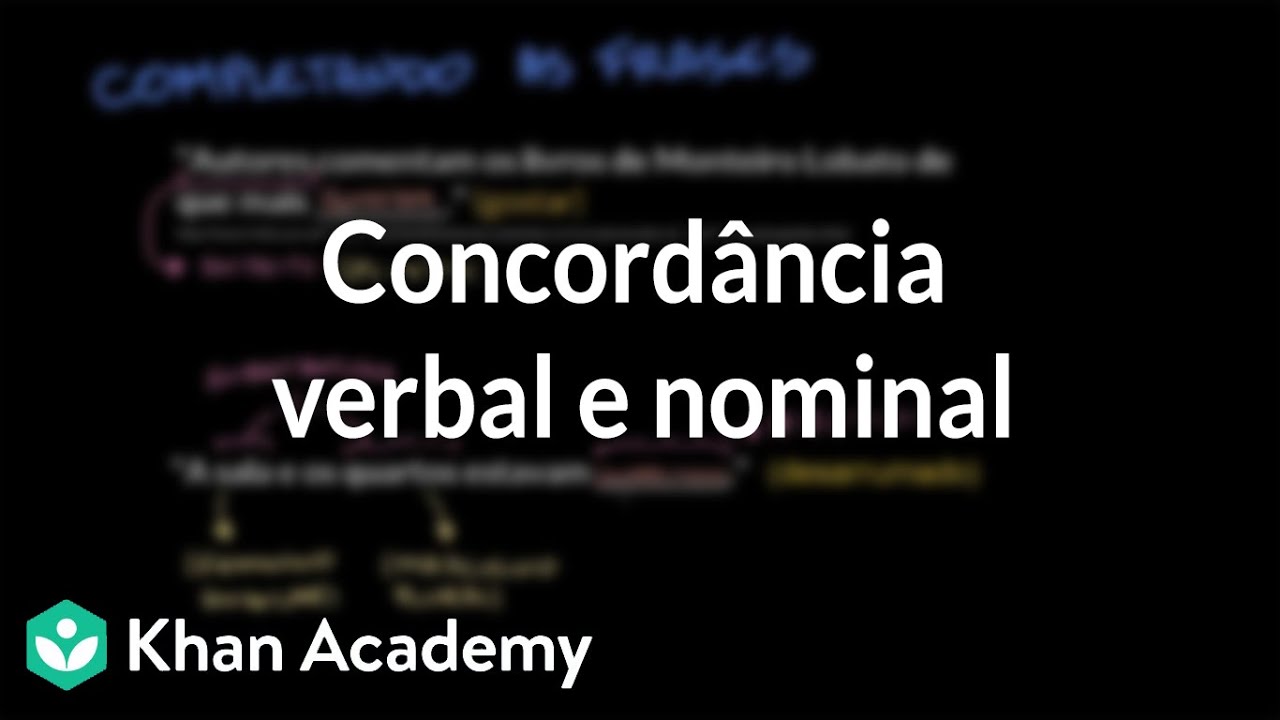 Concordância verbal e nominal (6º ano)
