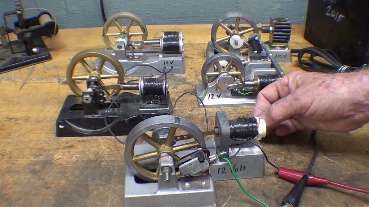 SHOP TIPS #382 Electric Engines  solenoid & magnet tubalcain