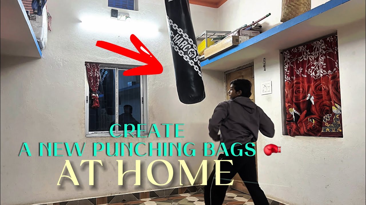 I creat my new punching bags || boxing bag vlog || 