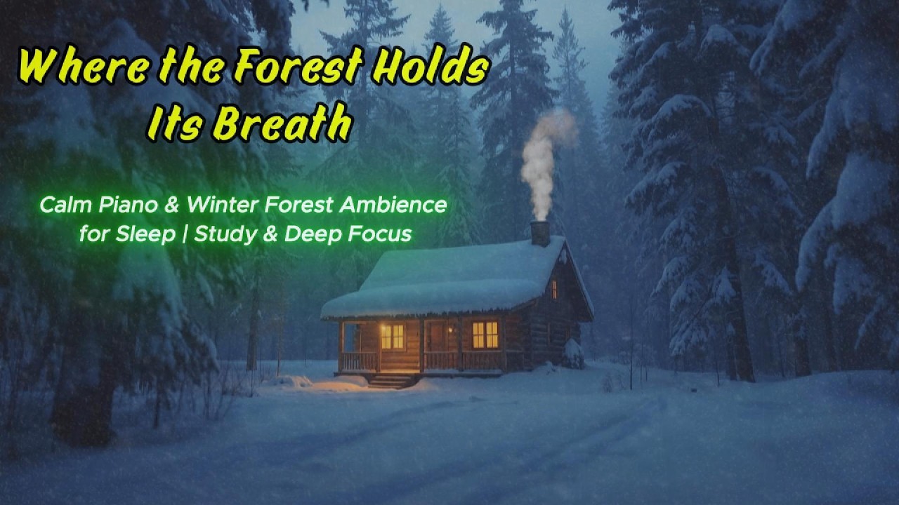 Where the Forest Holds Its Breath ❄️ Calm Piano & Winter Forest Ambience for Sleep & Deep Focus