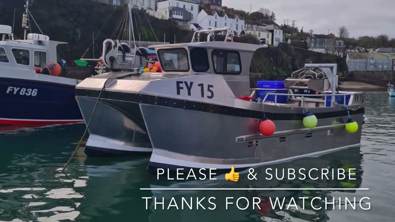 FV ASTRAIA built for Cornwall, Mevagissay fishing boat. Aluminium fast catamaran.