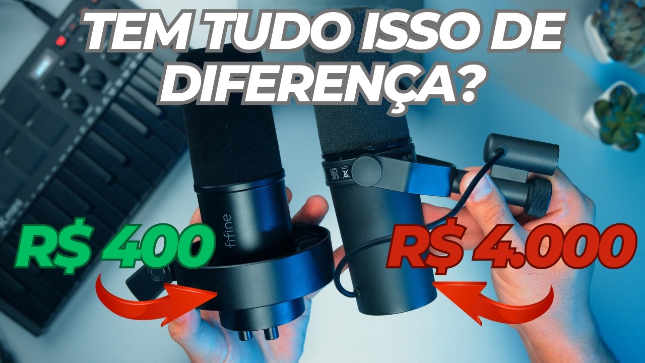 FIFINE K688 consegue competir com o Shure SM7B ? #fifine #shuresm7b
