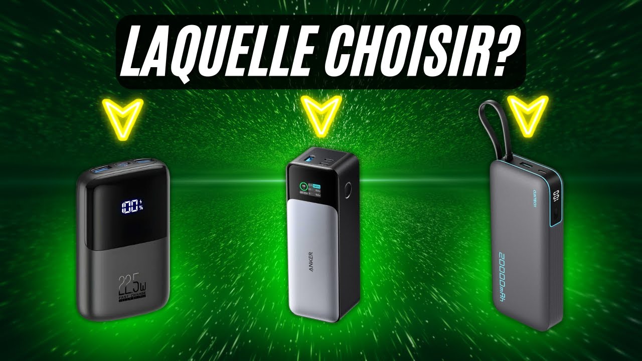 Meilleure Batterie Externe 2025 (Top 3)