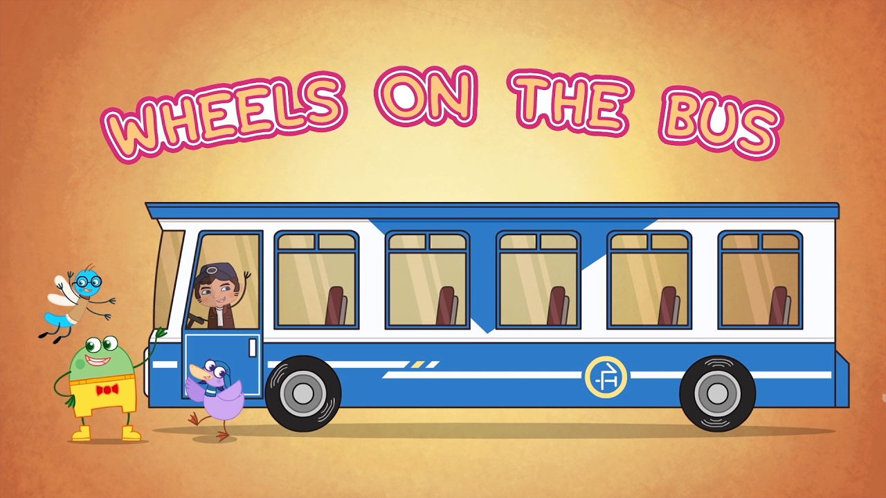 Wheels On The Bus | Nursery Rhymes for Kids | Hogie the Globehopper | Geography Cartoons for Kids