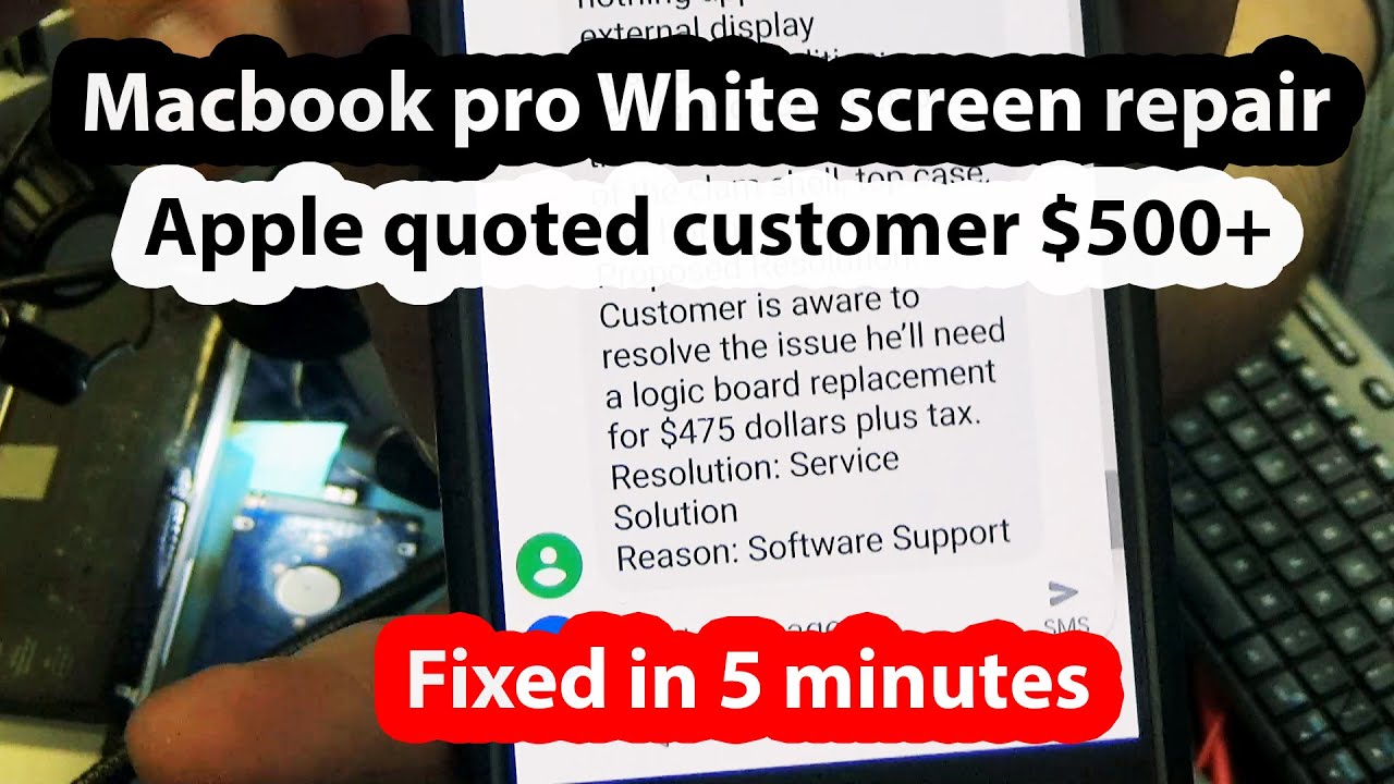 2012 Macbook Pro White Screen No Image Repair - 820-3115 missing PP3v3_LCDVDD_SW