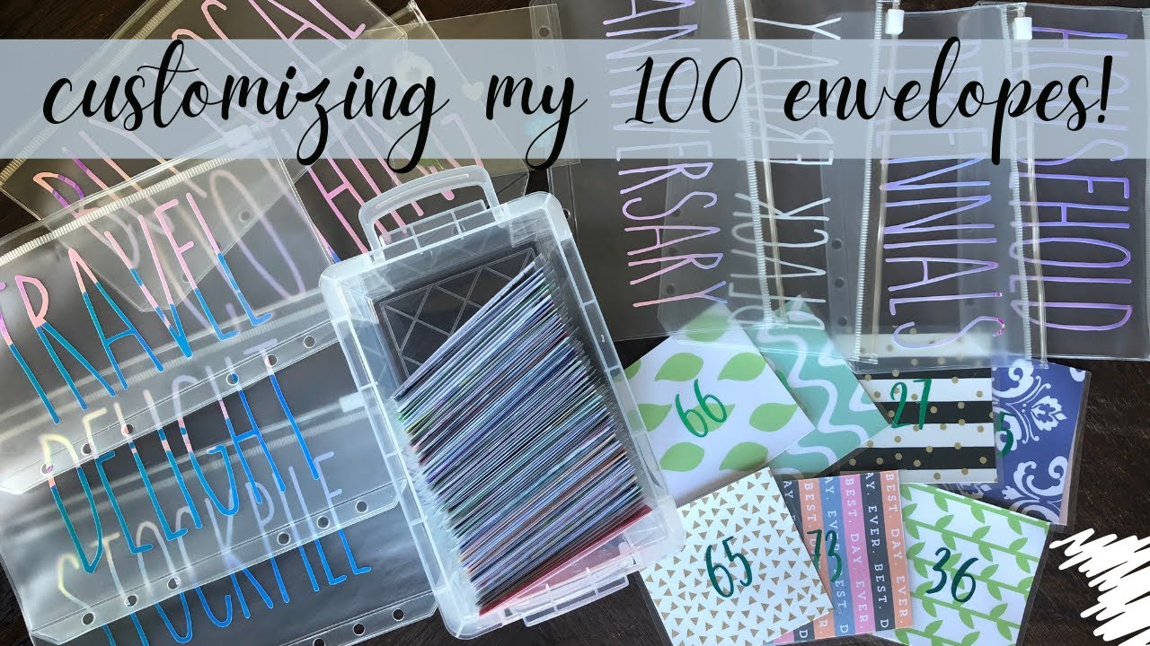 Happy Mail | Customizing my 100 envelope challenge box | Tara Budgets, JessyCee Envelopes