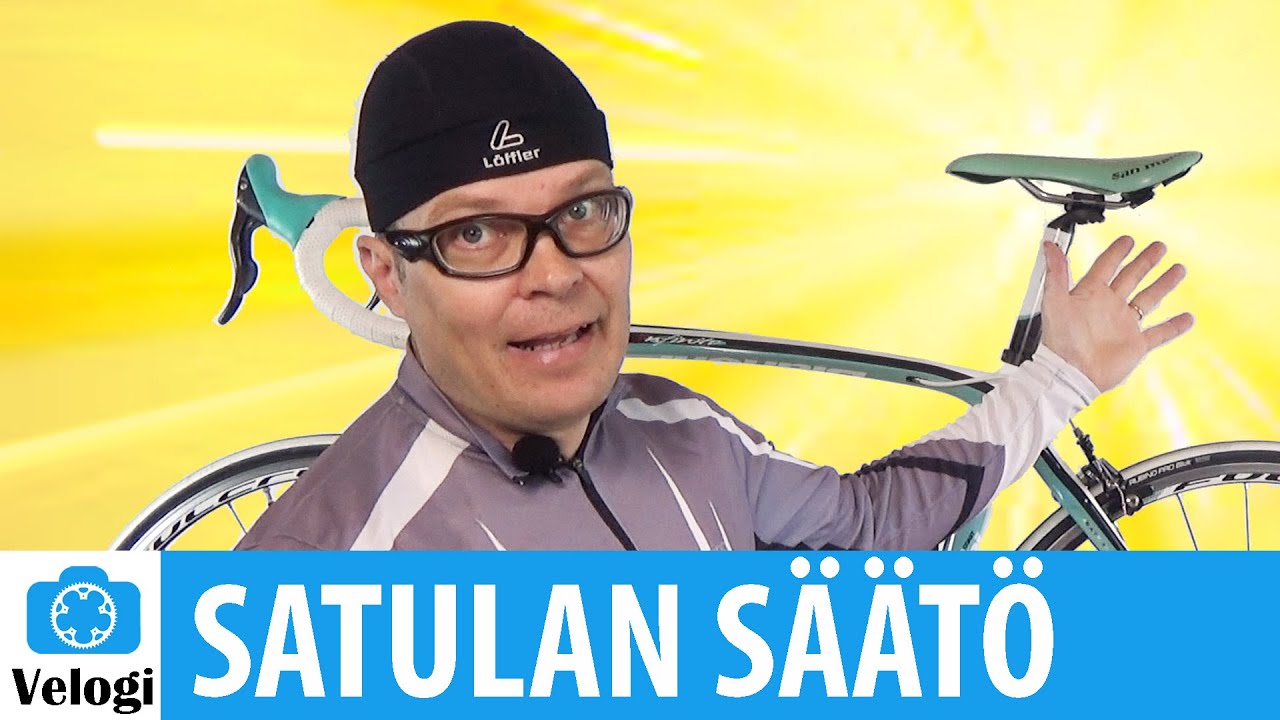 Polkupyörän satulan oikea paikka