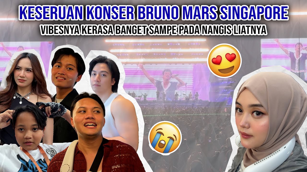A'IKY & KA LINI NANGIS NONTON BRUNO MARS DI SINGAPORE!
