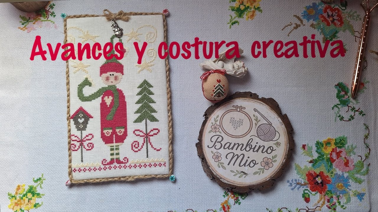 Avances y costura creativa #1ksubscribers #flosstube #hechoamano #crossstitch #point #manualidades 