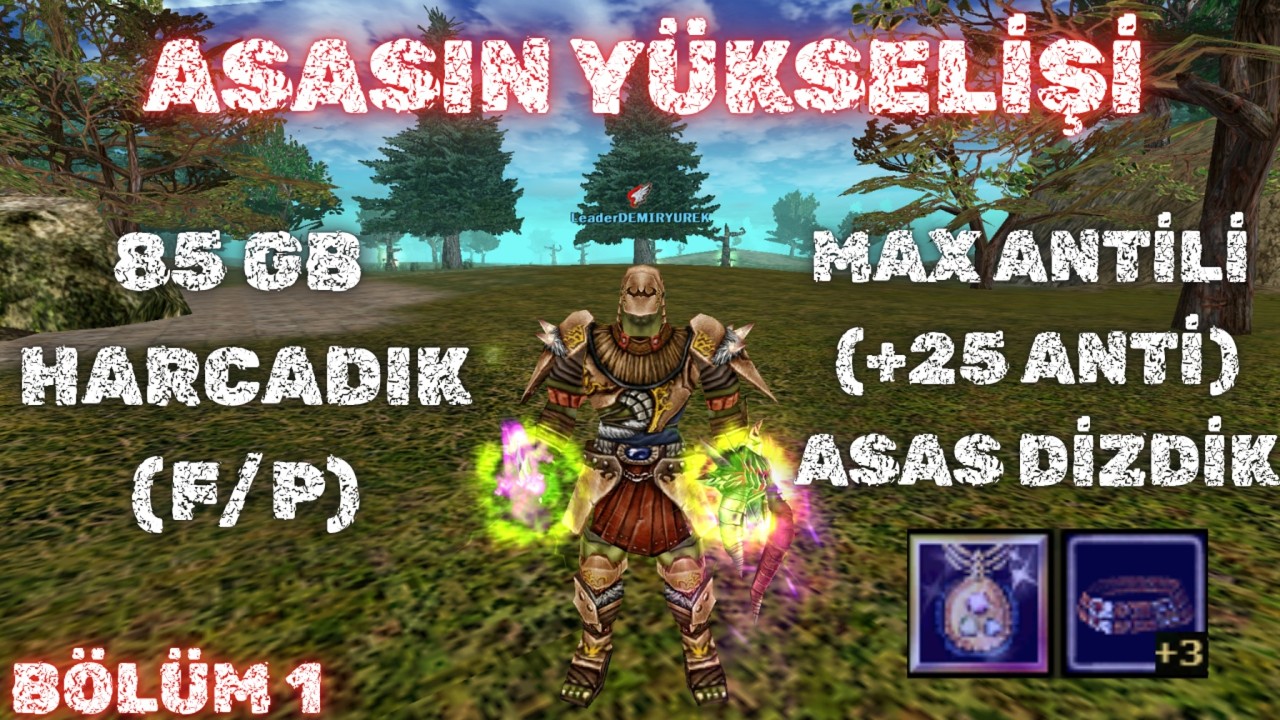 MAX ANTİLİ ASAS DİZDİK, 85 GB HARCADIK  🔪 ASASIN YÜKSELİŞİ #1 👑 Knight Online 👑 #knightonline #mgame