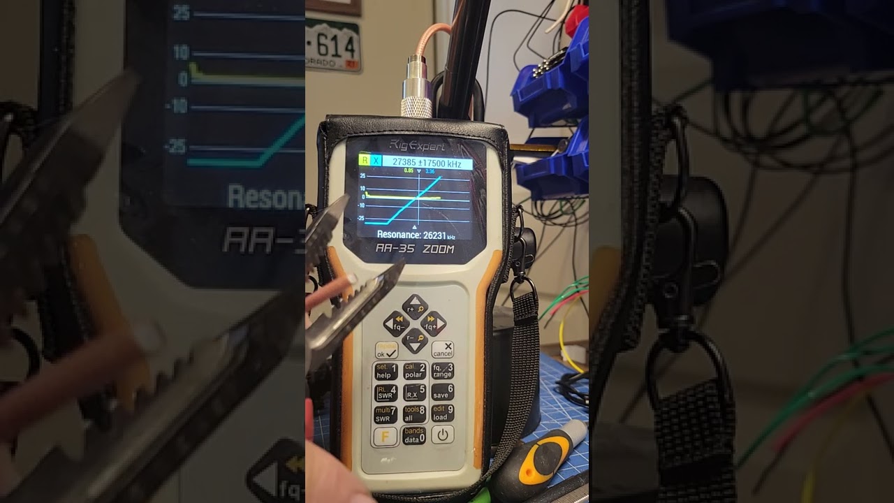 cutting/nulling you coax for frequency for accurate readings.