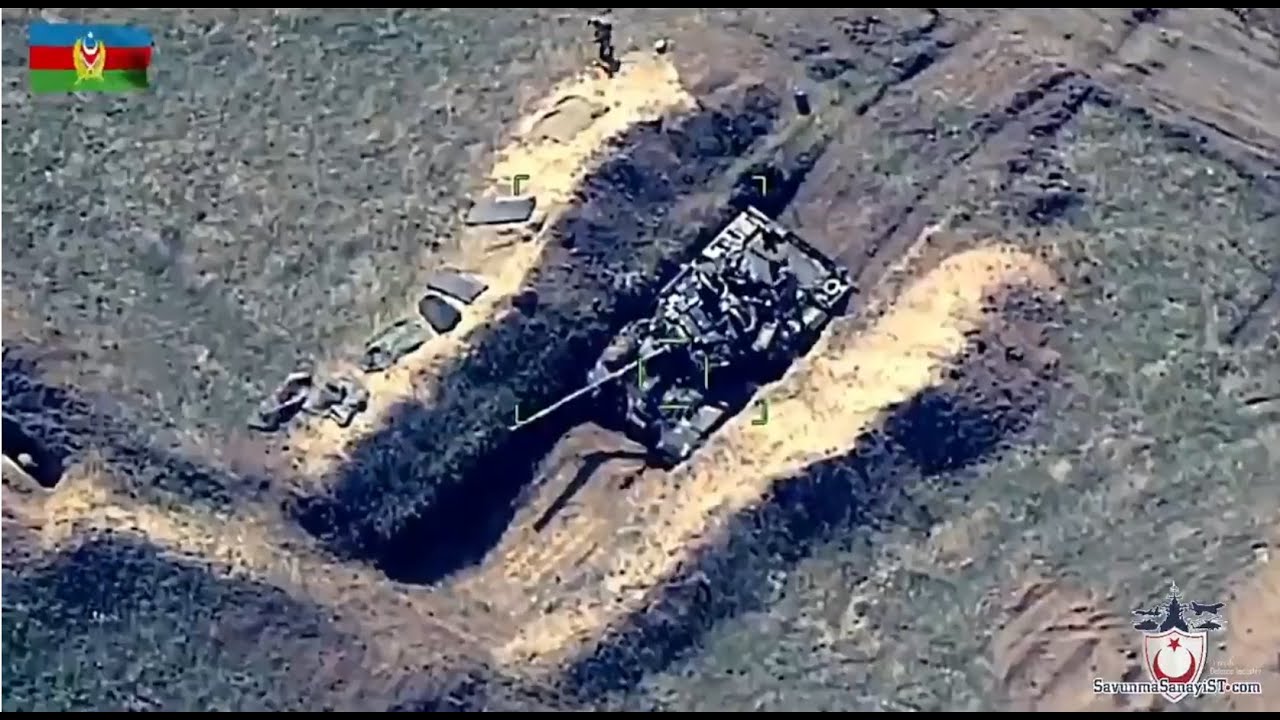 T&uuml;rk SİHA'larının Ermeni hedeflerini vurma anları!  / Turkish Armed UAVs in Karabakh.