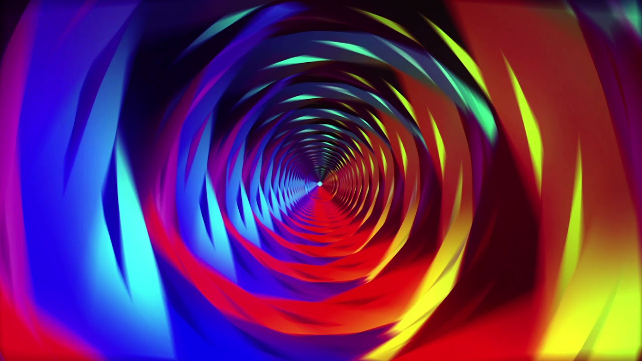 Abstract Color Tunnel VJ Loop Rainbow color Abstract Background - Free Video Background Loops