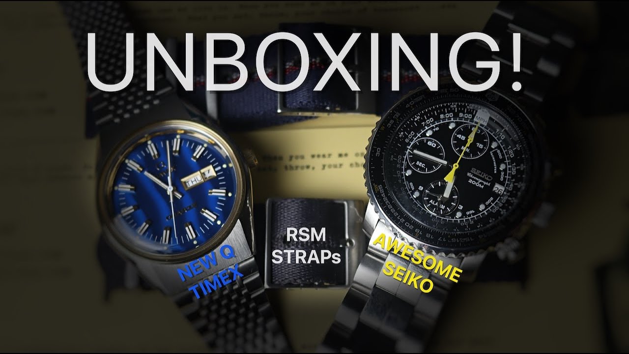 Unboxing! New Q Timex, Seiko Flight Alarm, RSM Straps!!!