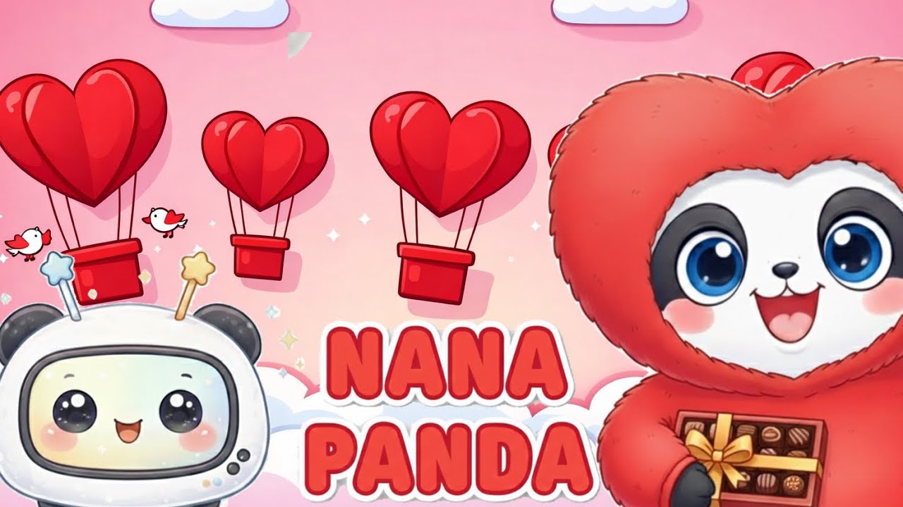¡Feliz San Valentín con Nana Panda! 🐼❤️ Canción del Amor y la Amistad para Niños (Video Oficial)