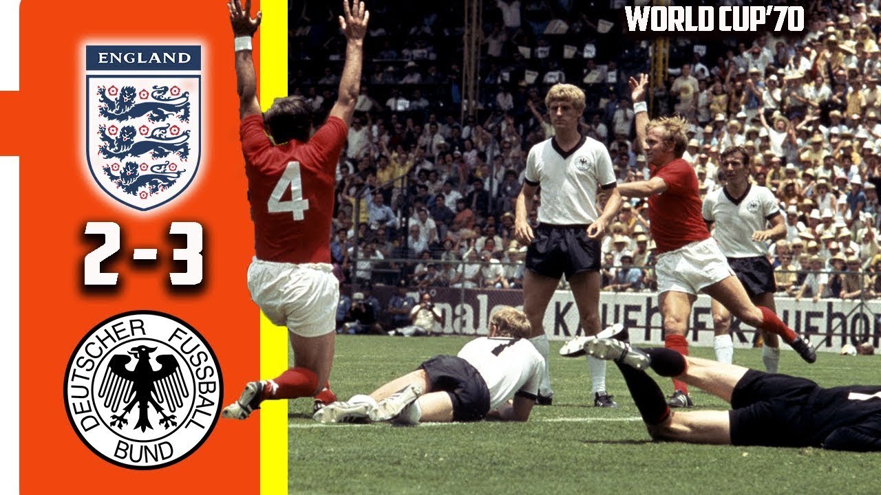 west germany vs england 3 - 2 Quarter finals world cup 70