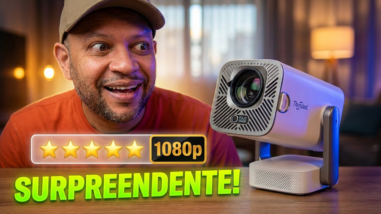 Thundeal TD80 Pro - Testei o Mini Projetor Portátil do Momento, Será Que é Bom?