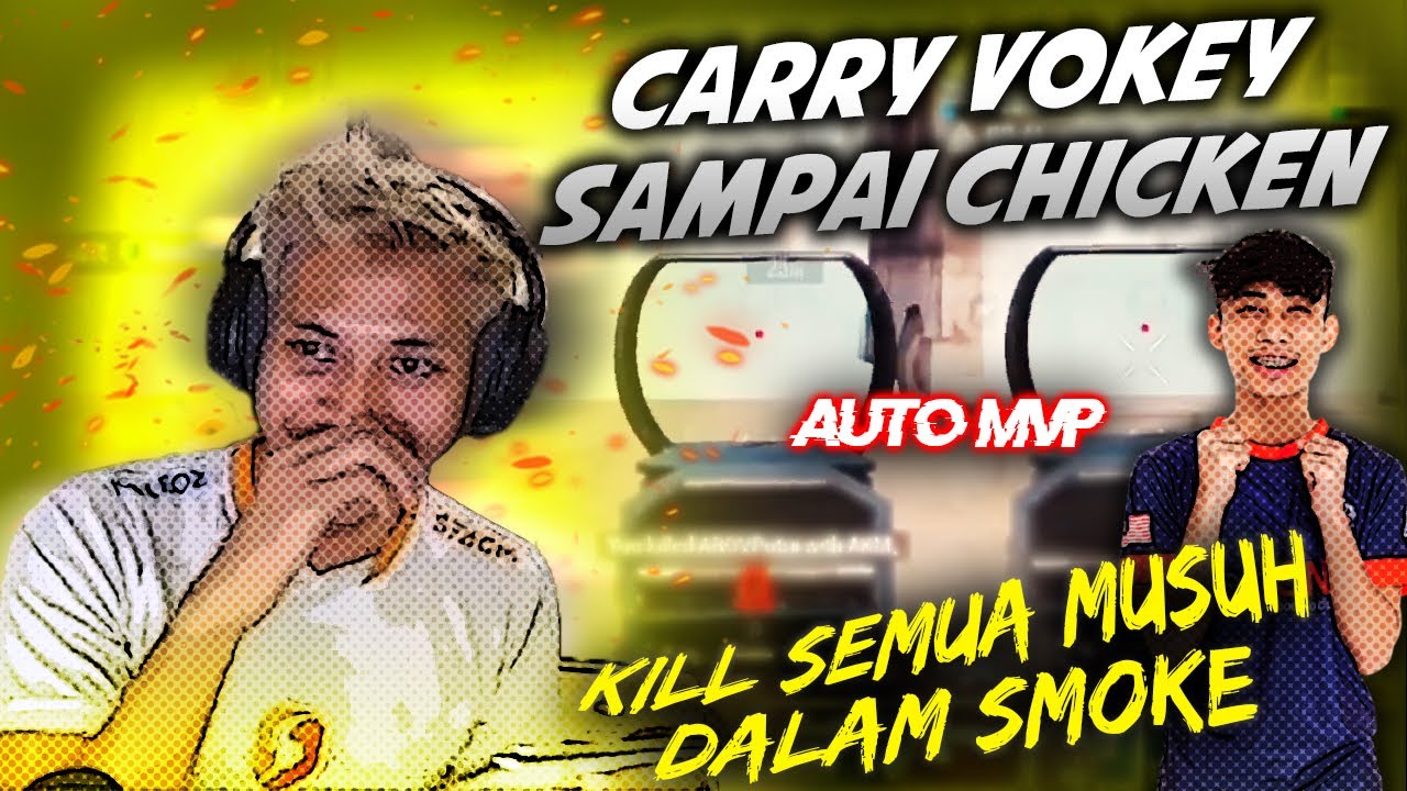 SCRIM Feat VOKEY SERASA OVER POWER, DAPAT KILL DALAM SMOKE !!! DRAXX PUBG MOBILE