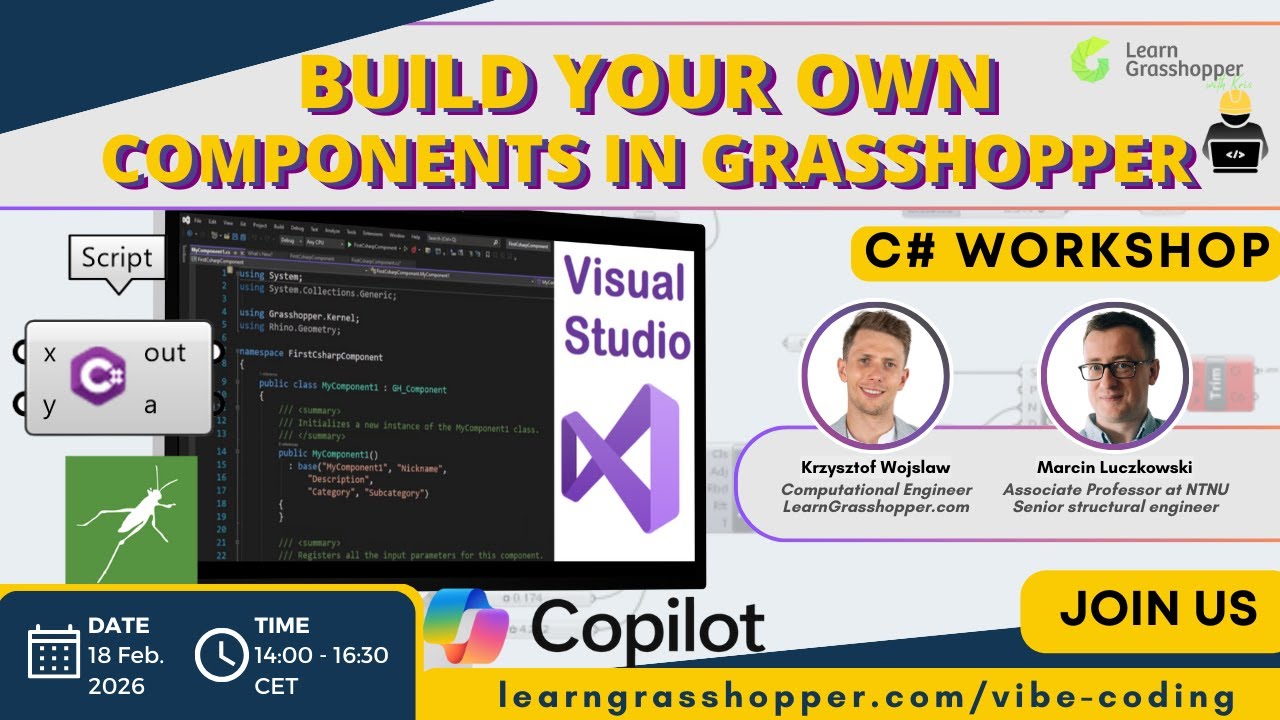 Vibe Coding. Build your first Grasshopper plugin with Visual Studio and Copilot