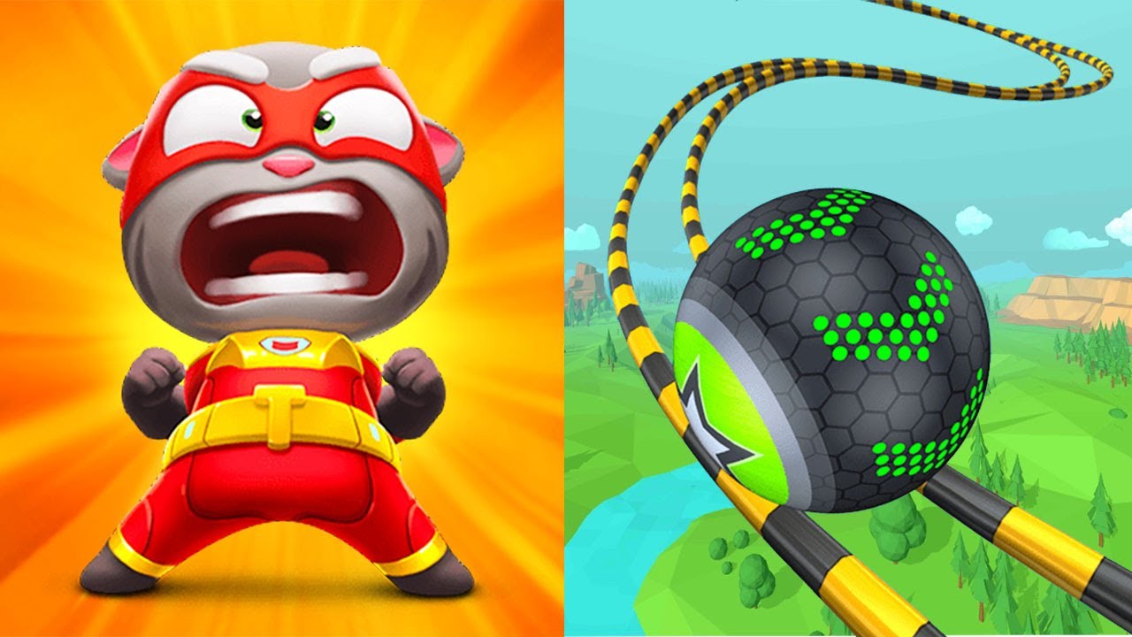 Going Balls VS Talking Tom Hero Dash- Discover all the heroes- All Bosses Top Tiktok Gameplay kztueo