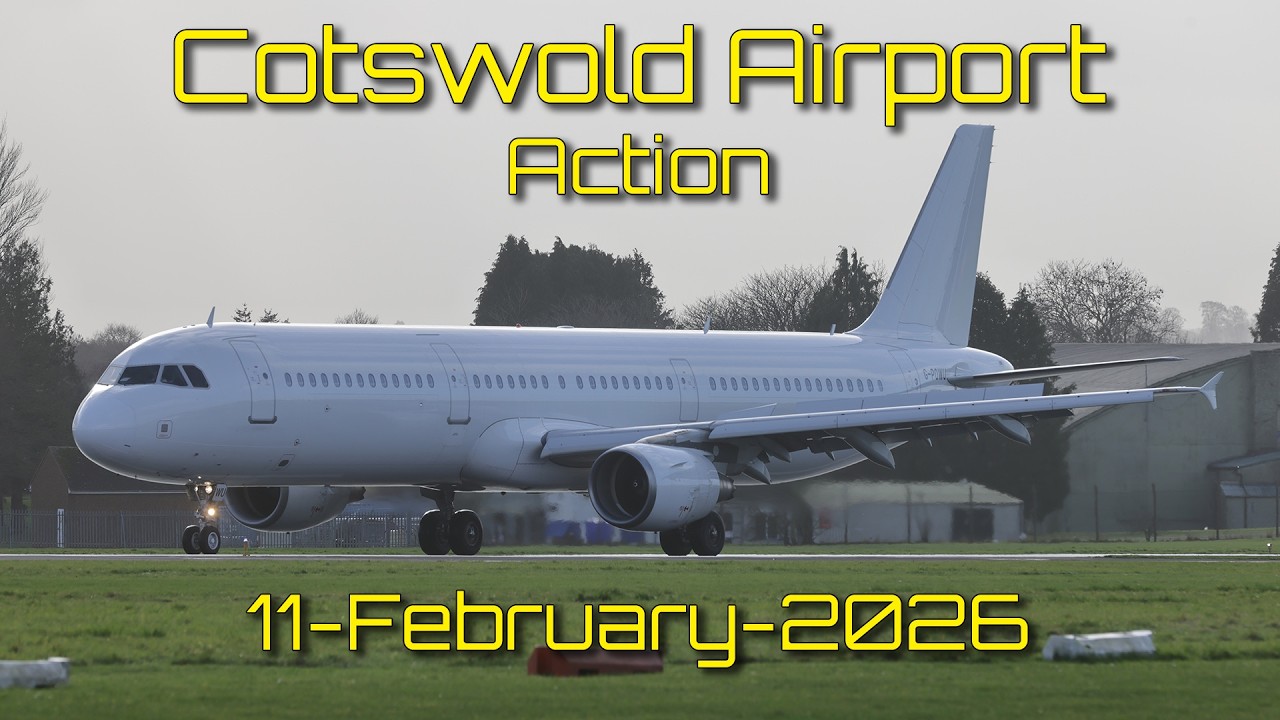 Titan Airways A321 “Zap801” LiDAR Flight Trials at Cotswold Airport | Multiple Landings & Departures