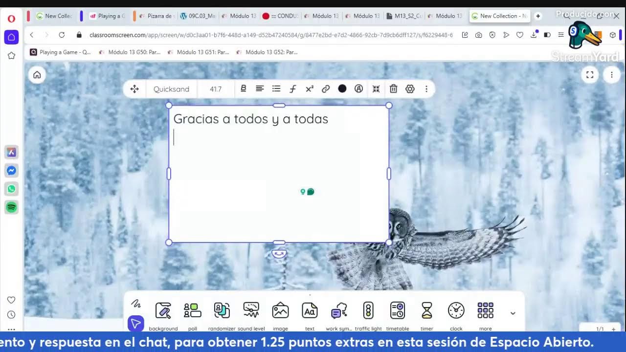 Sesión espacio abierto 5 G67