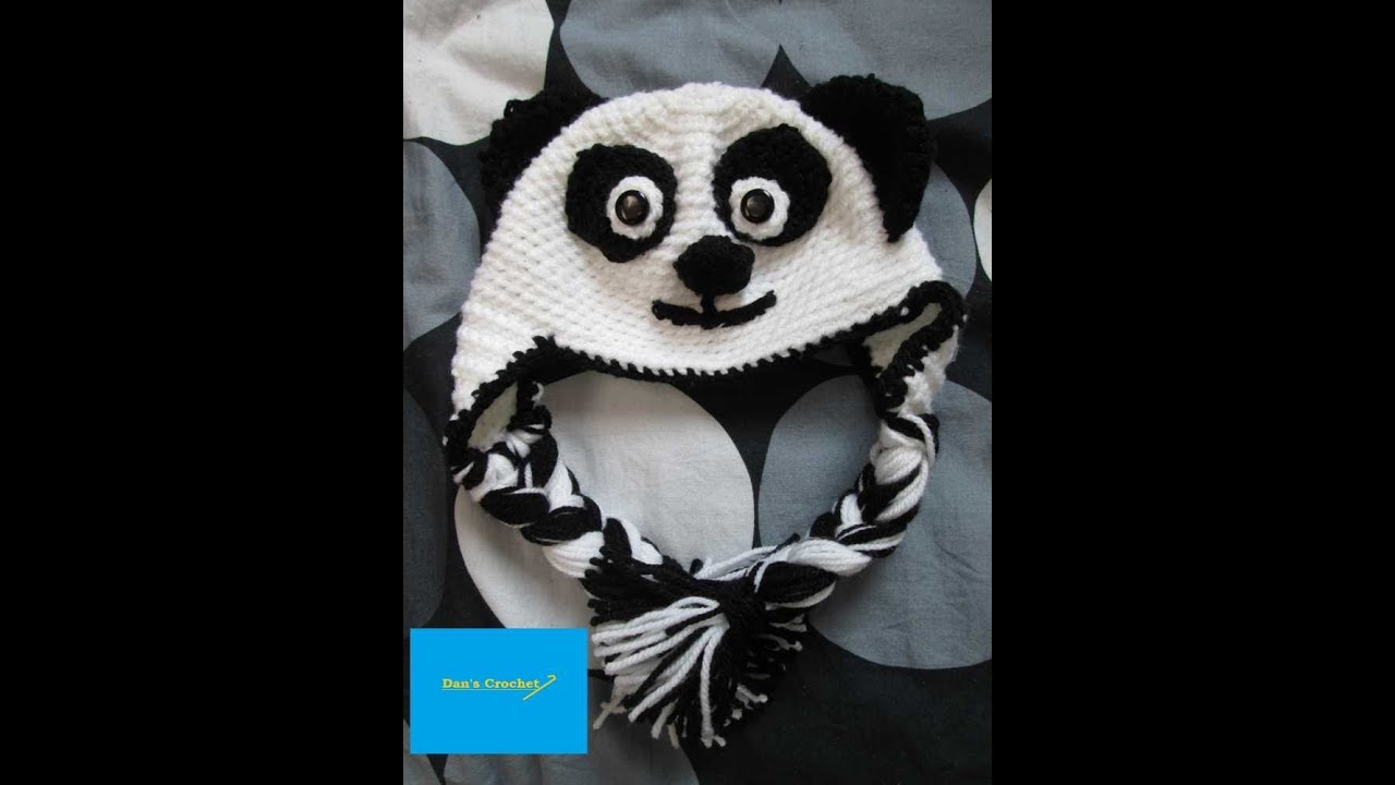How to Crochet an Adult Panda Hat Part 1