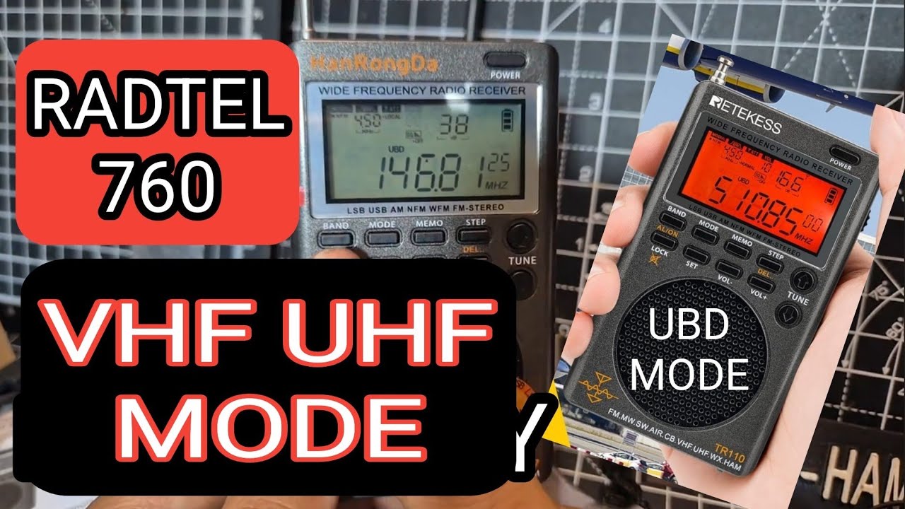 VHF , UHF , 220 mhxz , HRD 747 /RADTEL 760 / TR110