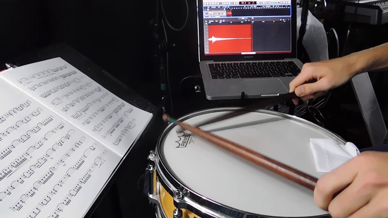 Advanced Snare Drum Studies Etude 8 76bpm Mitchell Peters