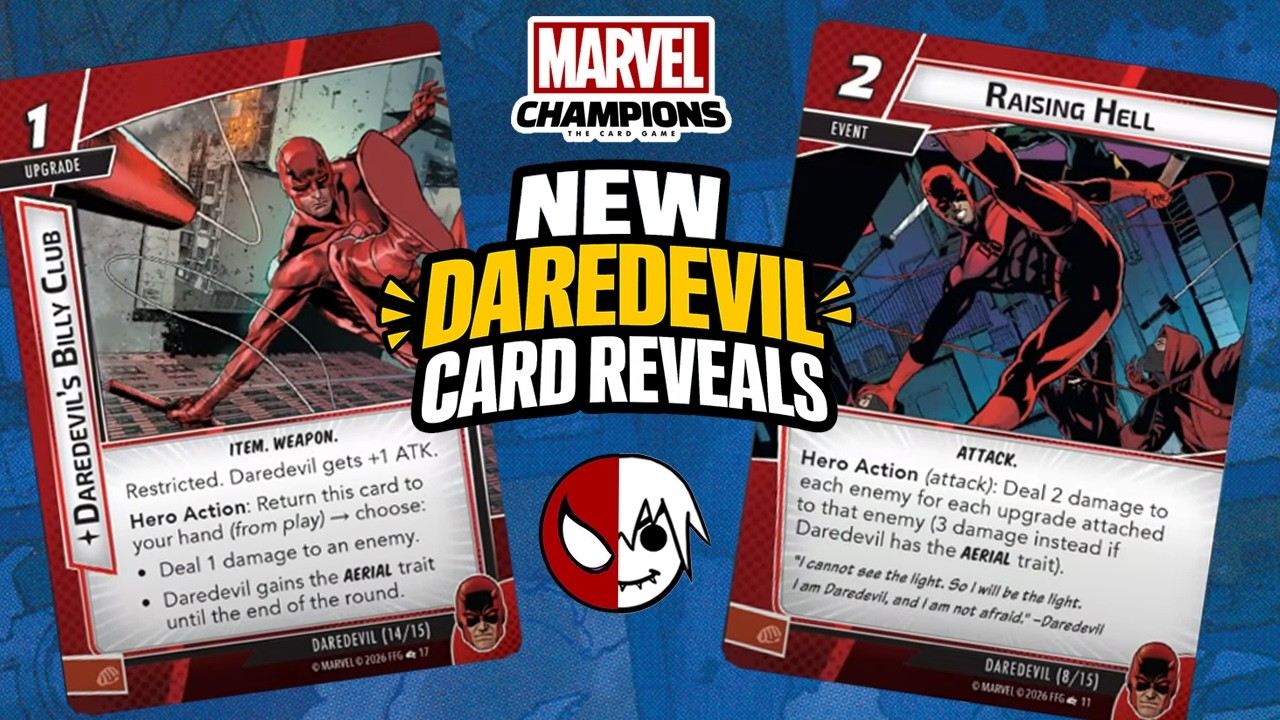 New Daredevil Card Reveals for Marvel Champions Fear No Evil - Billy Clubs are here!