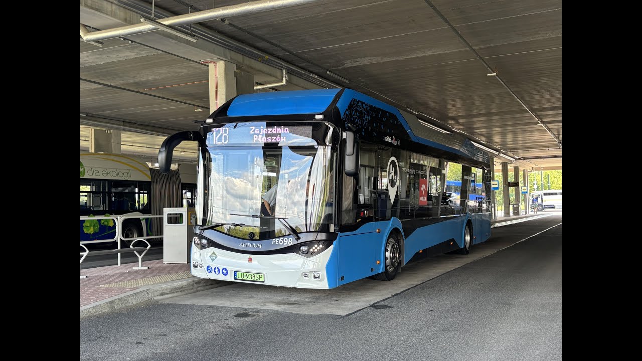 Arthur H2 Zero 12 #PE698 Arthur Bus Lublin (testy w MPK Kraków) linia 128 kierunek Zajezdnia Płaszów