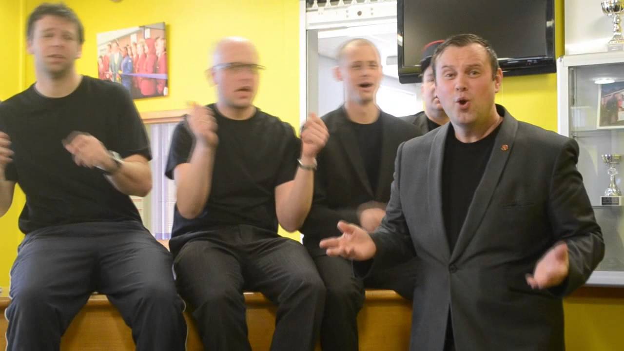 Teachers at The purston E-ACT Academy dancing to never forget by take that for comic relief