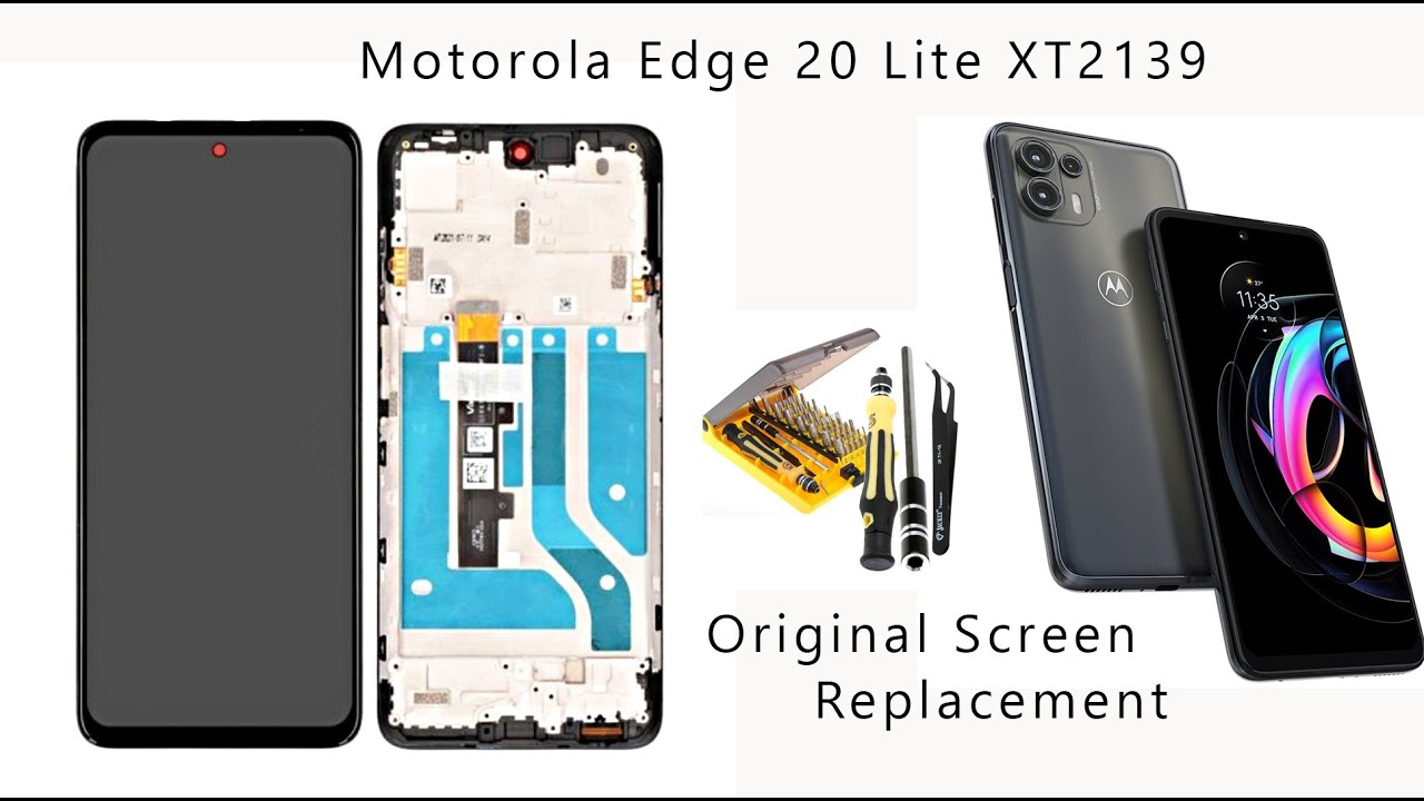 Motorola Edge 20 Lite XT2139  Original Screen Replacement Tutorial / Wymiana wyświetlacza