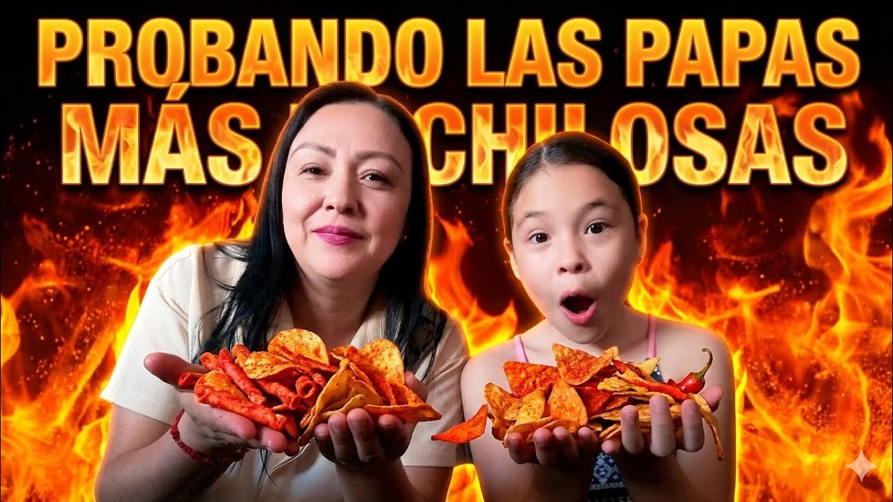 Probando las papas 